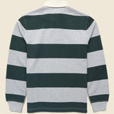 Rugby Shirt - Dark Forest Stripe - Taylor Stitch - STAG Provisions - Tops - L/S Knit
