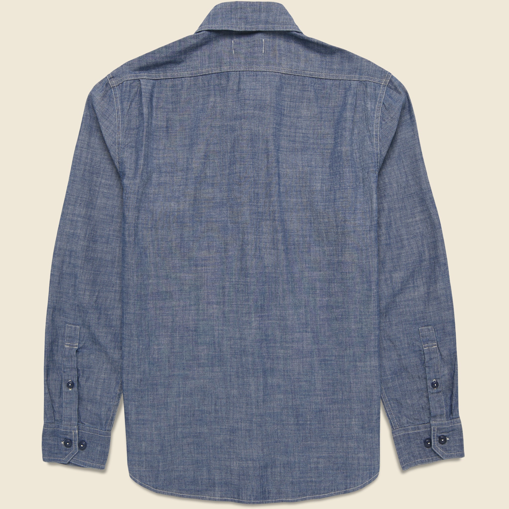 Foundry Shirt - Indigo Chambray - Taylor Stitch - STAG Provisions - Tops - L/S Woven - Solid