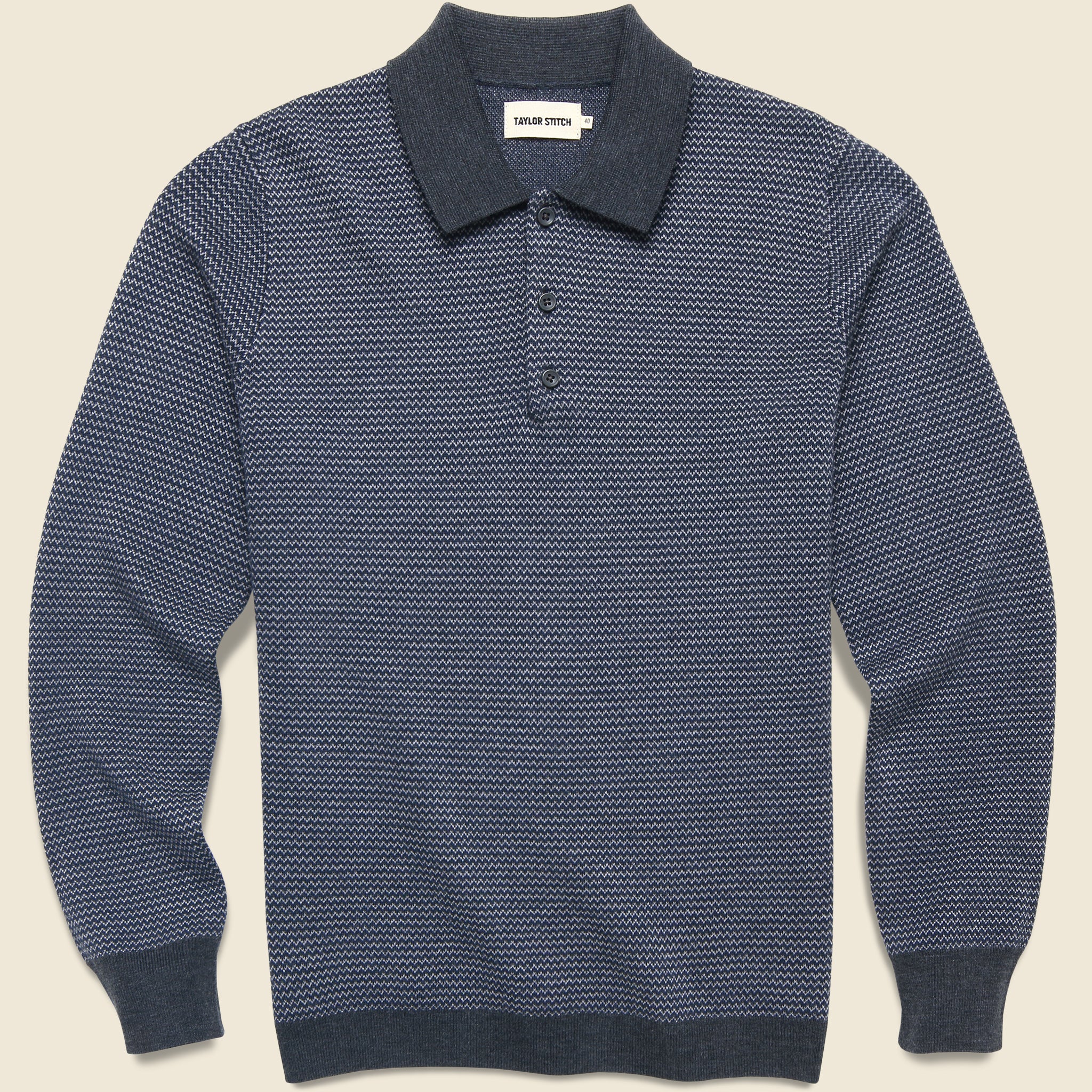 Newton Sweater Polo - Navy Birdseye - Taylor Stitch - STAG Provisions - Tops - Sweater