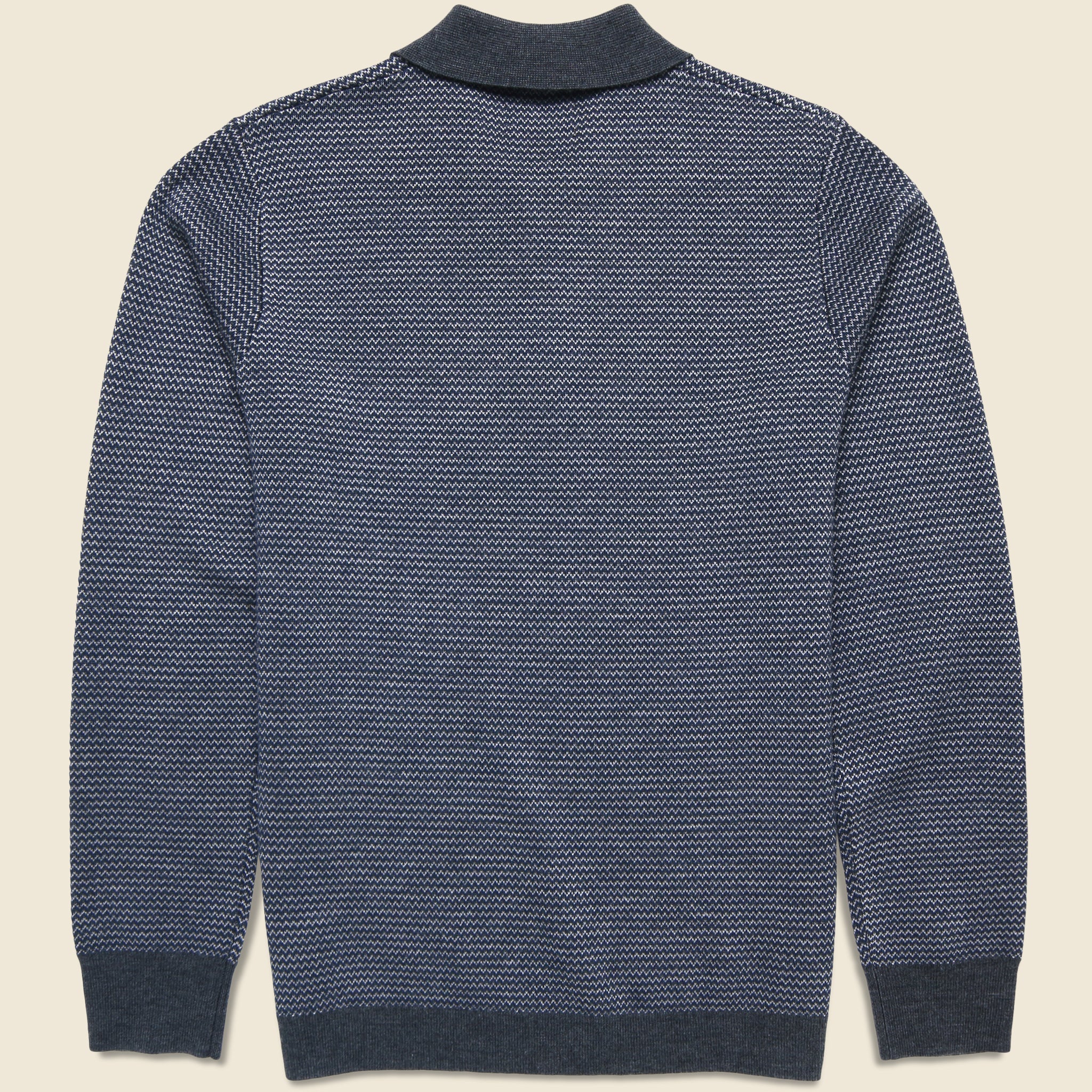 
                          Newton Sweater Polo - Navy Birdseye - Taylor Stitch - STAG Provisions - Tops - Sweater
                        