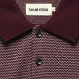 Newton Sweater Polo - Burgundy Birdseye - Taylor Stitch - STAG Provisions - Tops - Sweater