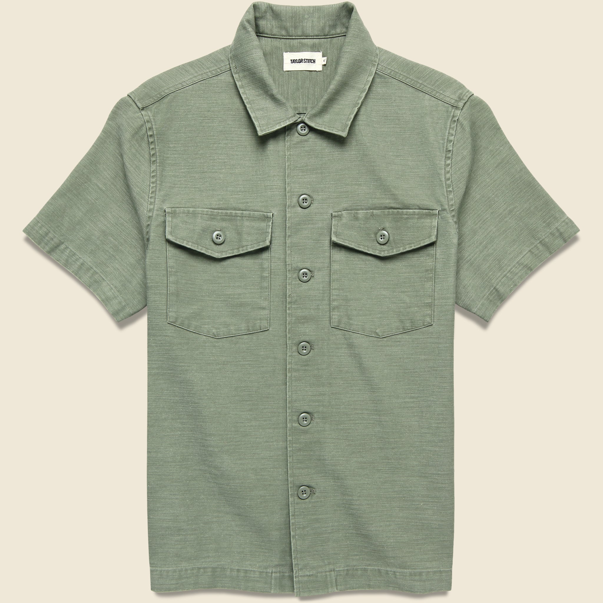 Surplus Shirt - Field Olive Reverse Sateen