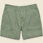 7" Surplus Shorts - Olive Sateen - Taylor Stitch - STAG Provisions - Shorts - Solid