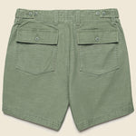 7" Surplus Shorts - Olive Sateen - Taylor Stitch - STAG Provisions - Shorts - Solid