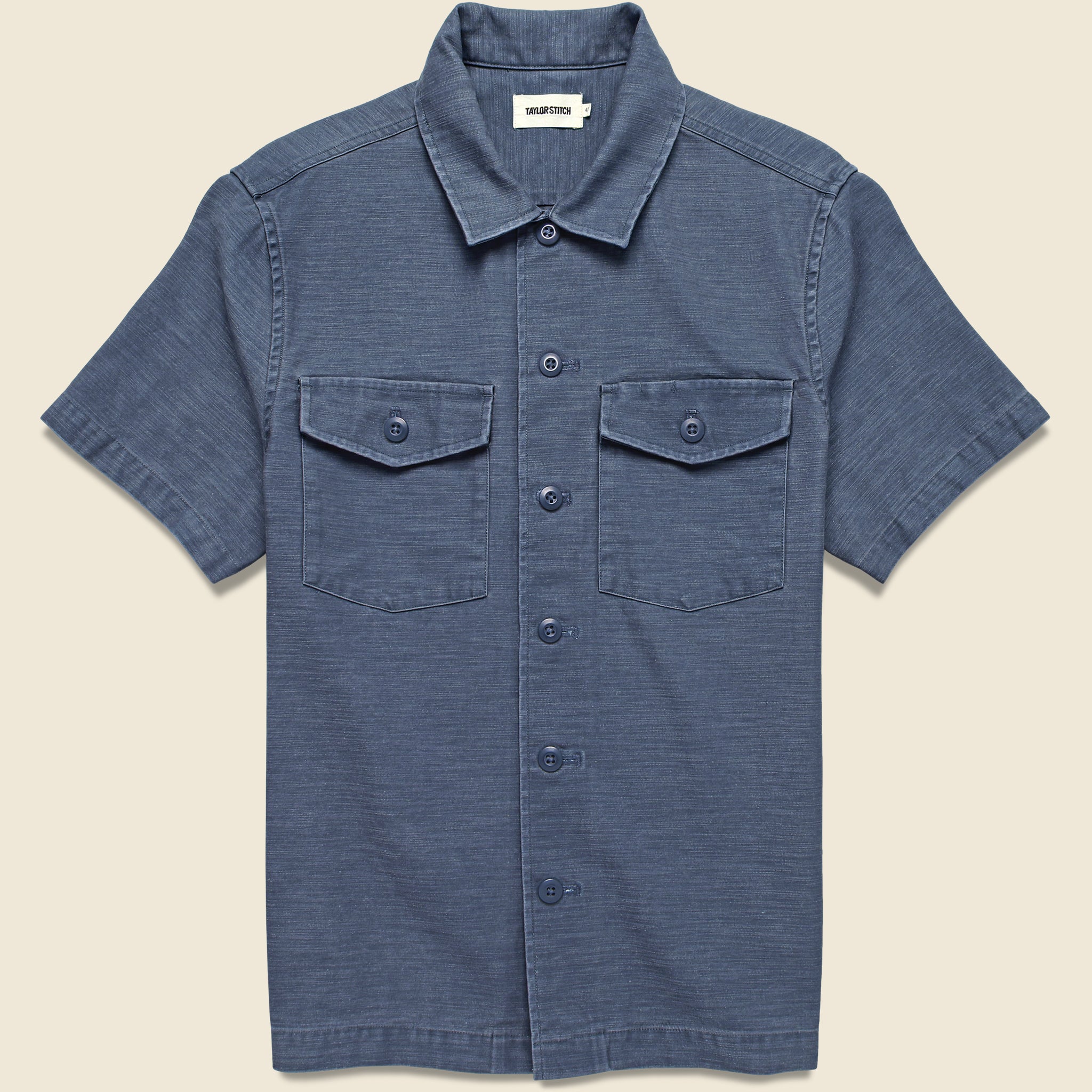 Surplus Shirt - Dark Navy Sateen - Taylor Stitch - STAG Provisions - Tops - S/S Woven - Solid