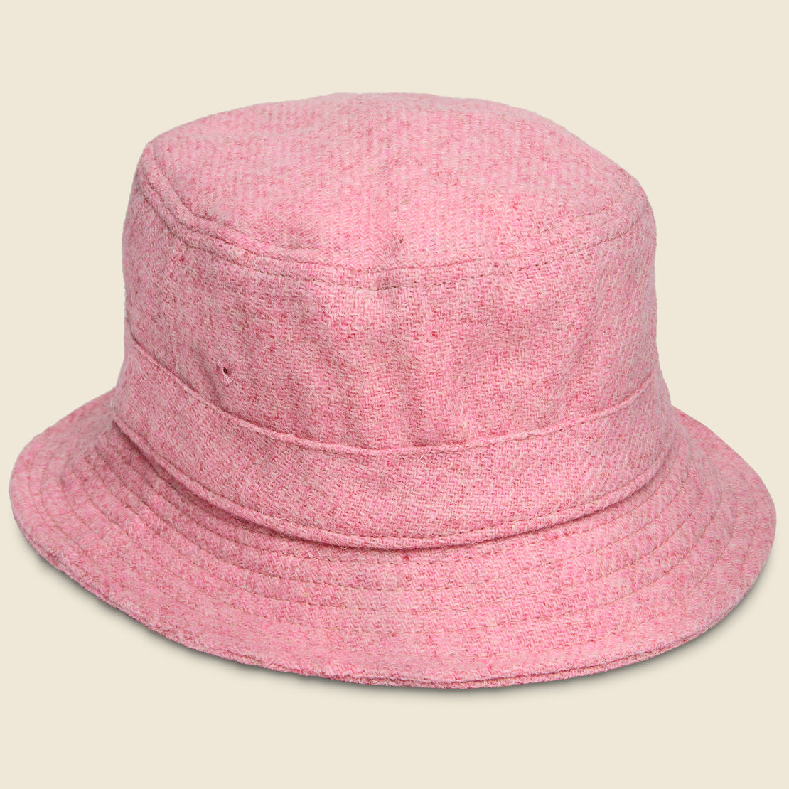 Universal Works Harris Tweed Bucket Hat - Pink