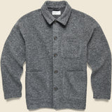 Wool Fleece Field Jacket - Grey Marl - Universal Works - STAG Provisions - Outerwear - Coat / Jacket