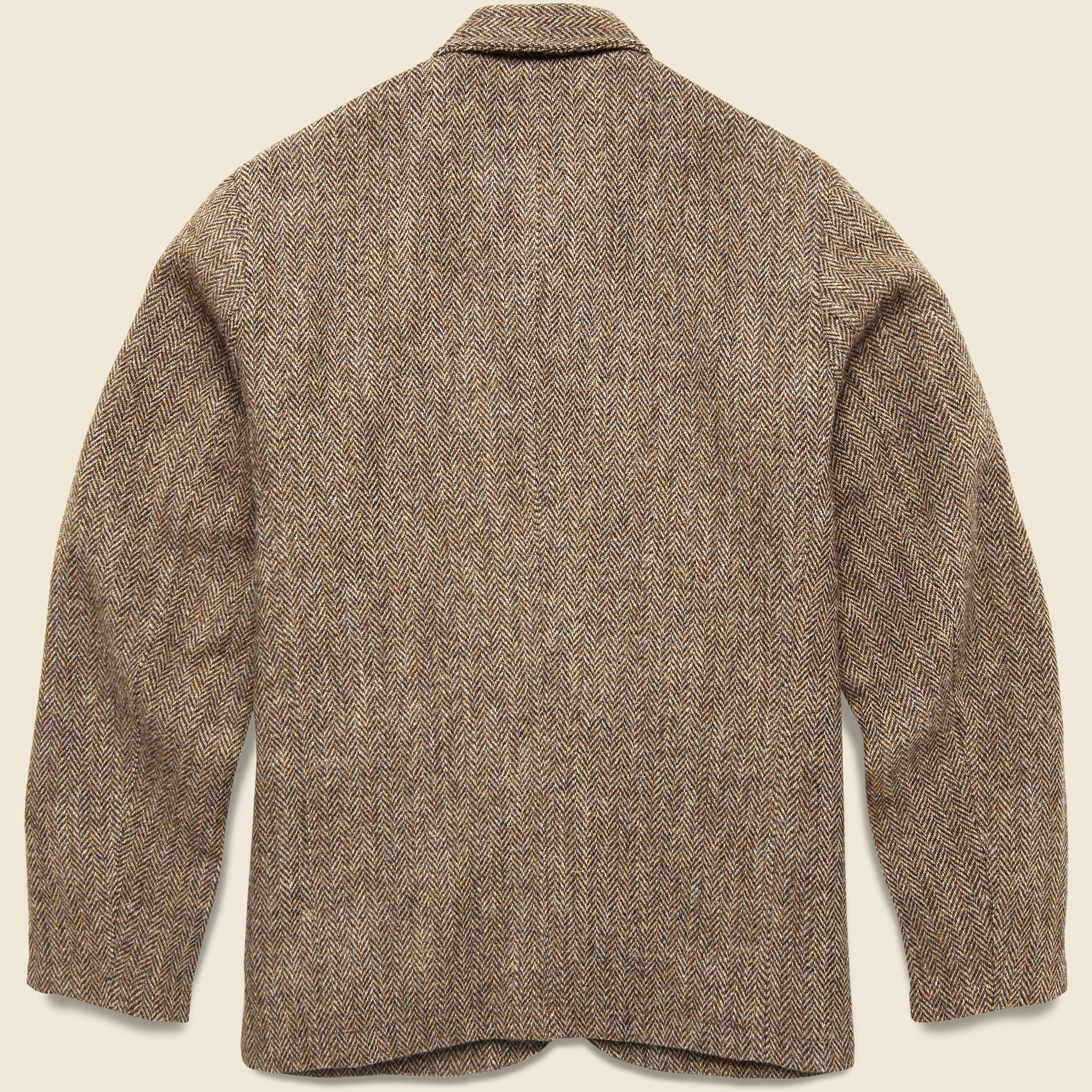 
                          Harris Tweed Bakers Jacket - Brown Herringbone - Universal Works - STAG Provisions - Outerwear - Coat / Jacket
                        