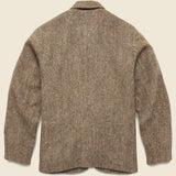 Harris Tweed Bakers Jacket - Brown Herringbone - Universal Works - STAG Provisions - Outerwear - Coat / Jacket