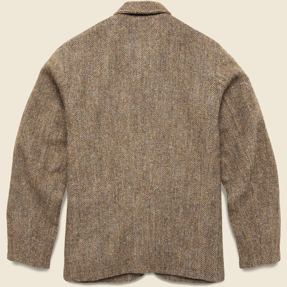 Harris Tweed Bakers Jacket - Brown Herringbone