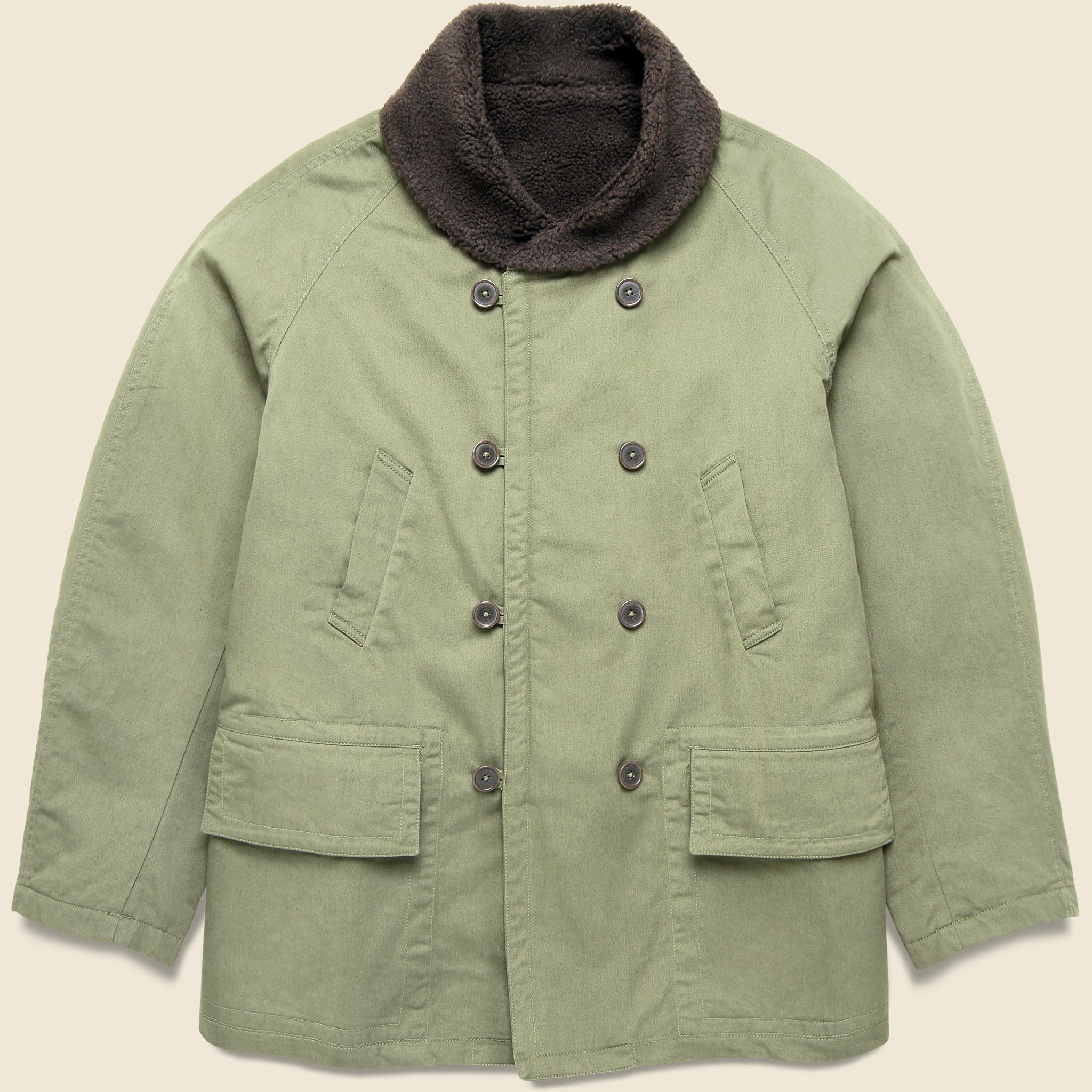 
                          Reversible Mackinaw Jacket - Light Olive - Universal Works - STAG Provisions - Outerwear - Coat / Jacket
                        