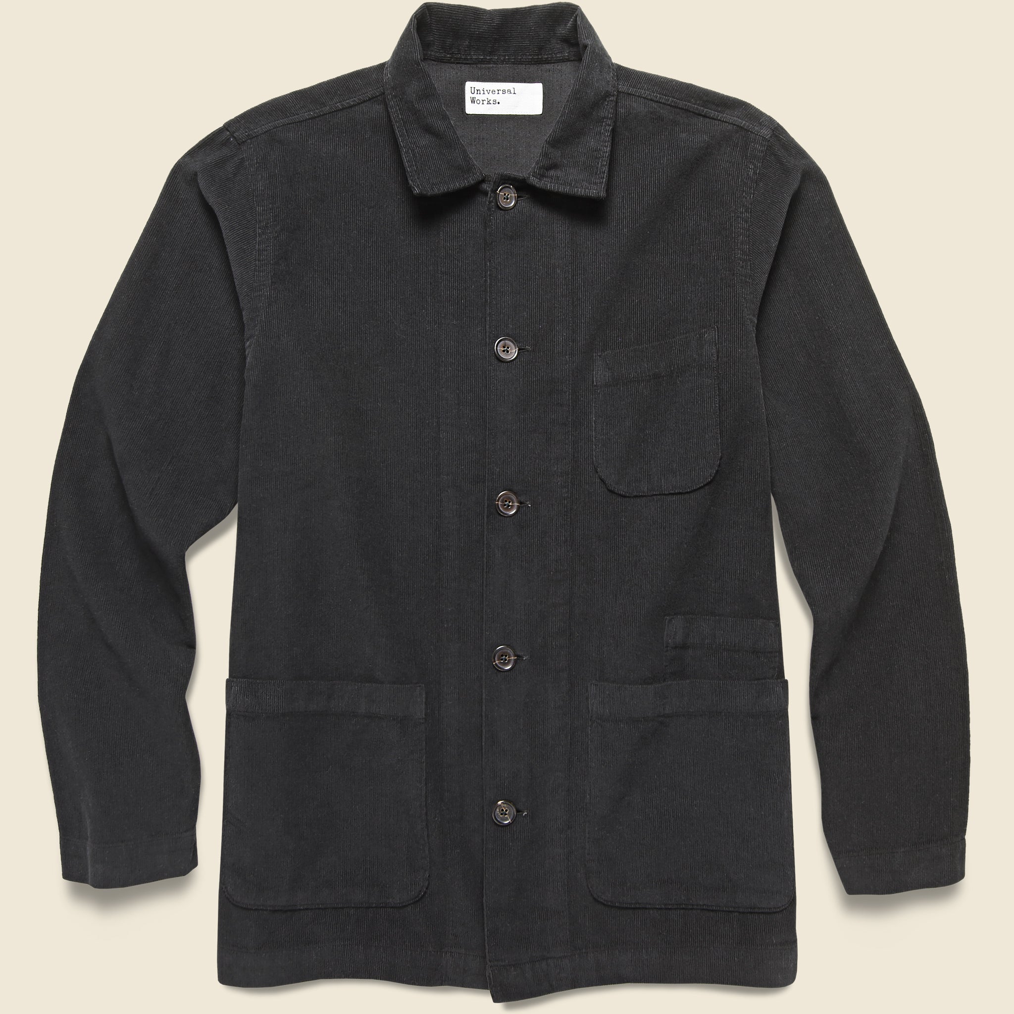 Bakers Fine Cord Overshirt - Licorice - Universal Works - STAG Provisions - Tops - L/S Woven - Overshirt