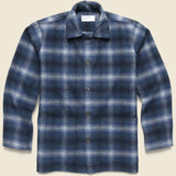 Easy Overshirt - Navy Check - Universal Works - STAG Provisions - Tops - L/S Woven - Overshirt