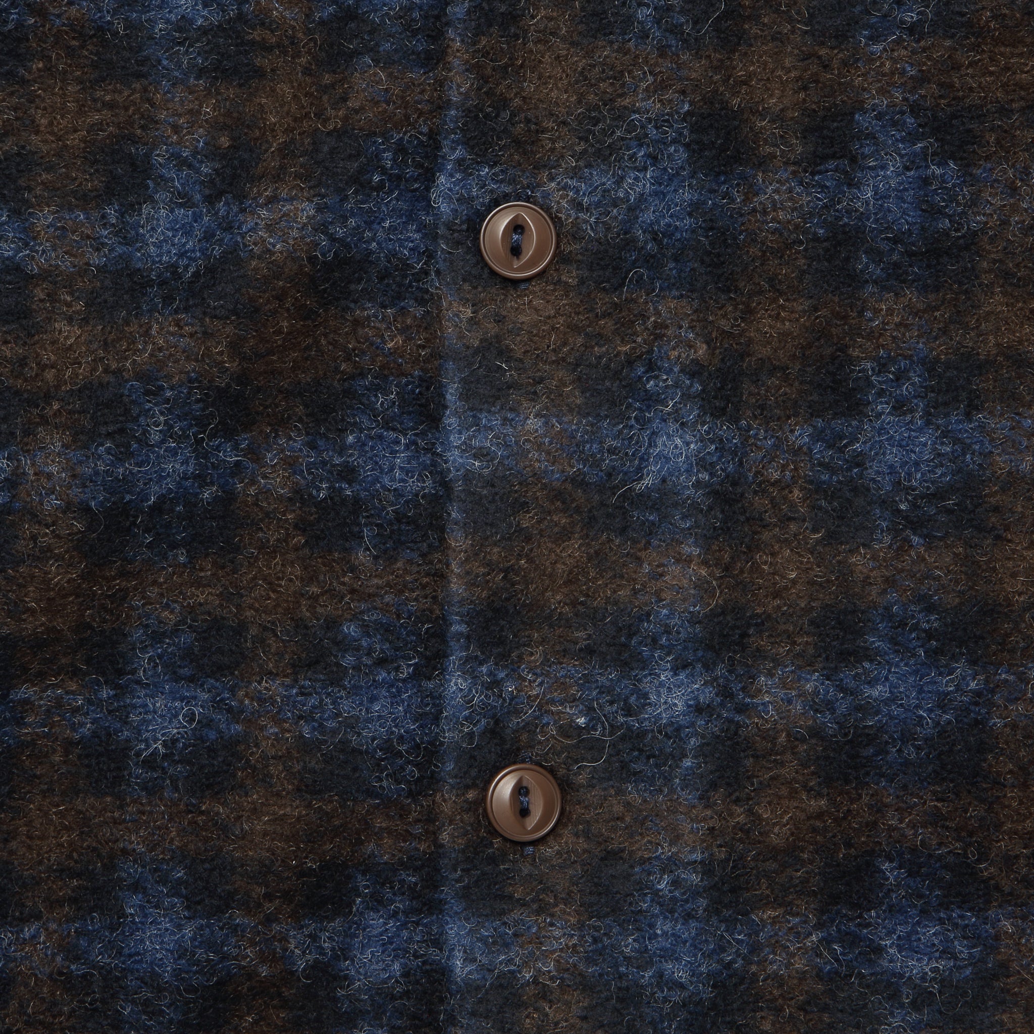 
                          Checkered Fleece Flannel Workshirt - Brown/Sky - Universal Works - STAG Provisions - Tops - L/S Woven - Plaid
                        