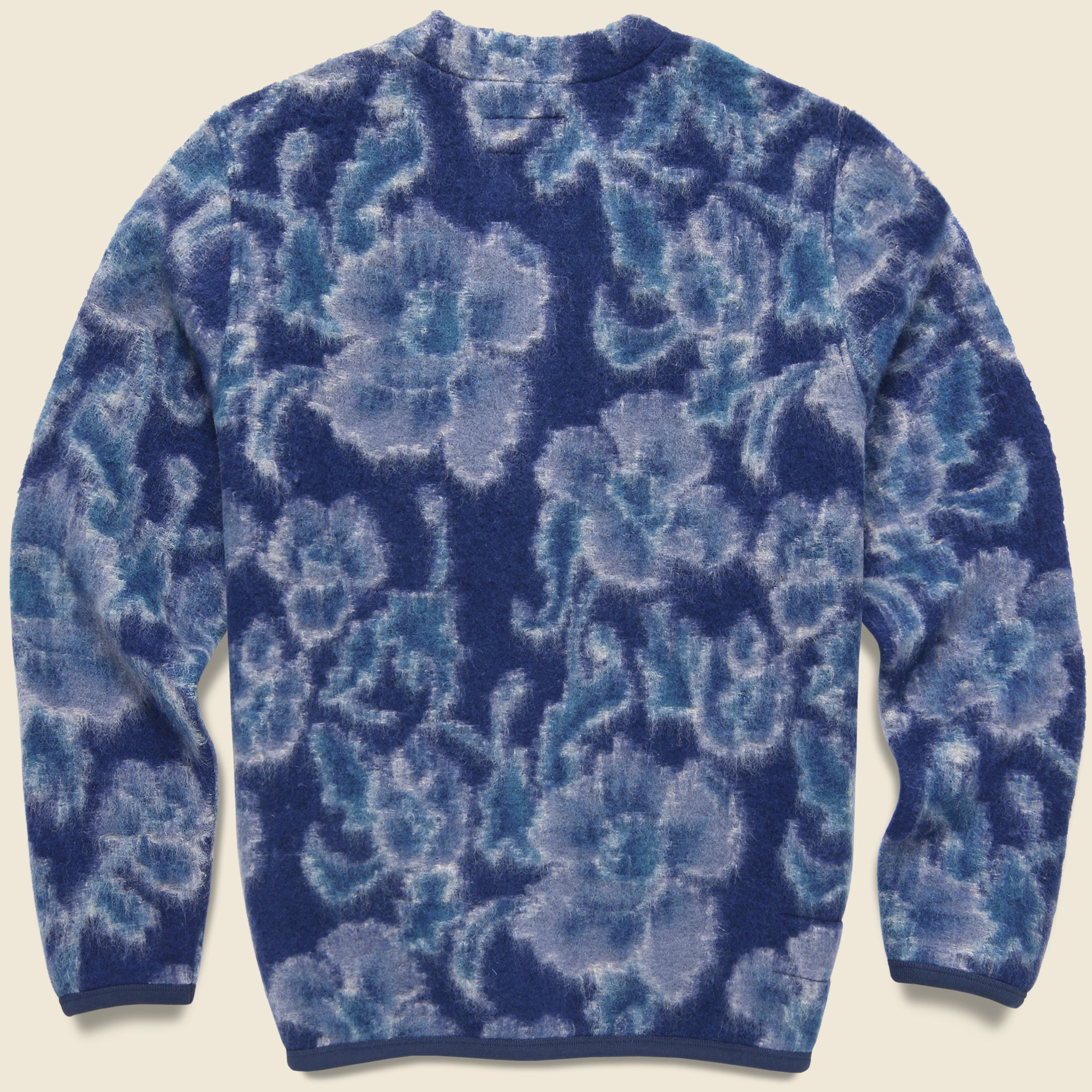 
                          Flower Fleece Cardigan - Navy - Universal Works - STAG Provisions - Tops - Sweater
                        