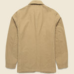 Moleskin Bakers Jacket - Sand - Universal Works - STAG Provisions - Outerwear - Coat / Jacket