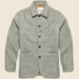 Harris Tweed Bakers Jacket - Olive - Universal Works - STAG Provisions - Outerwear - Coat / Jacket