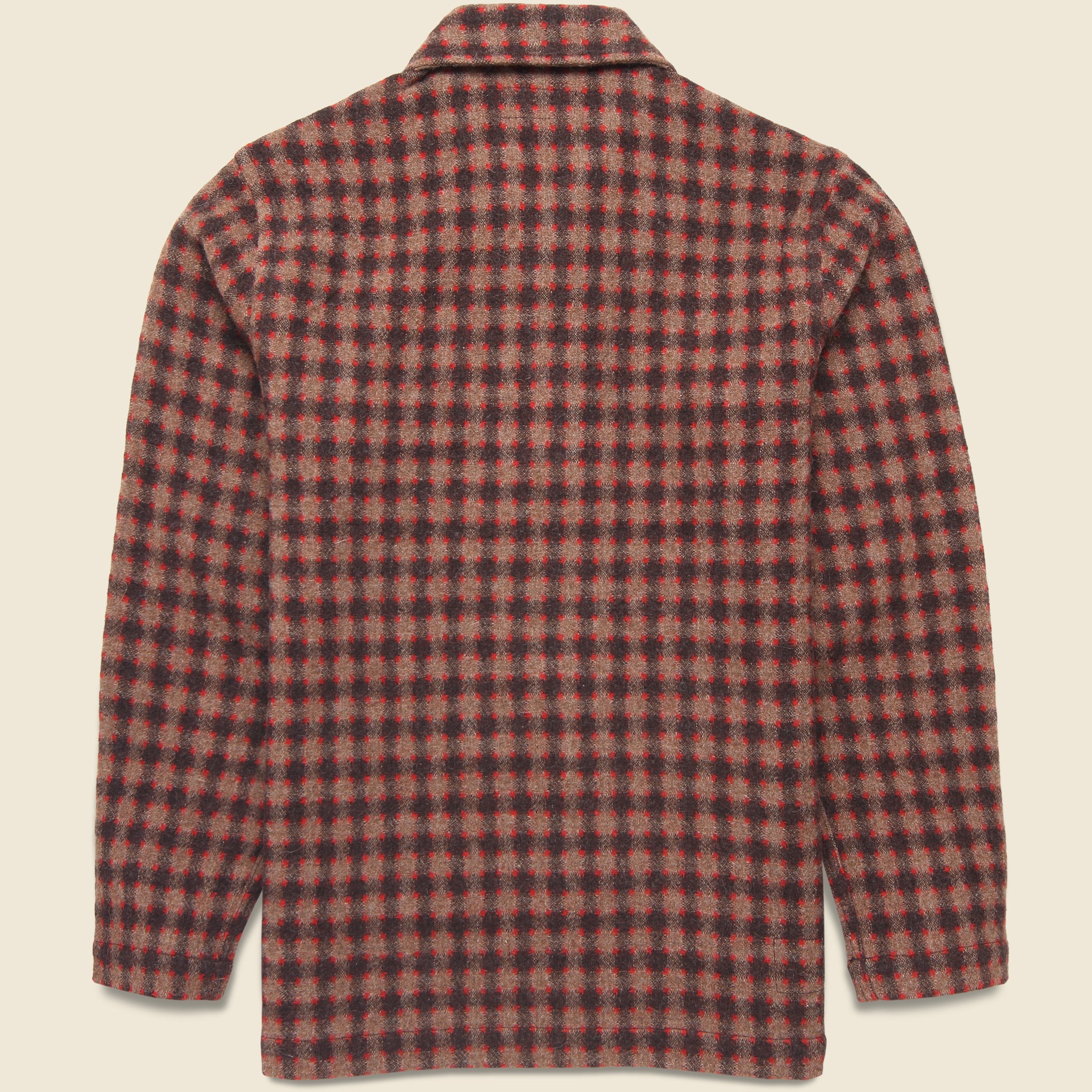 
                          Alpaca Mix Bakers Overshirt - Brown
                        