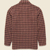 Alpaca Mix Bakers Overshirt - Brown - Universal Works - STAG Provisions - Outerwear - Shirt Jacket