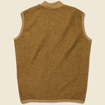 Wool Fleece Zip Waistcoat - Mustard - Universal Works - STAG Provisions - Outerwear - Vest