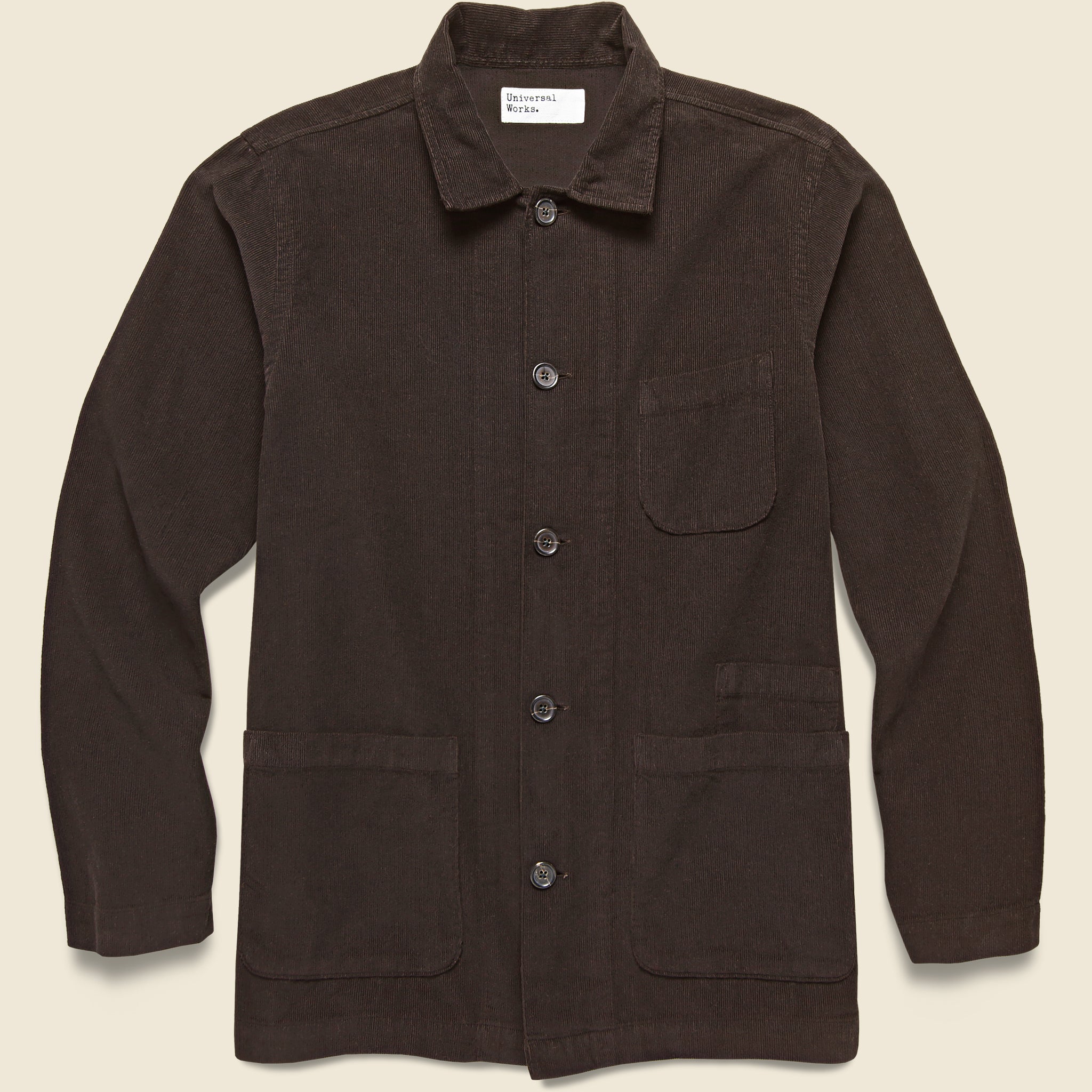 Bakers Fine Cord Overshirt - Brown - Universal Works - STAG Provisions - Tops - L/S Woven - Overshirt