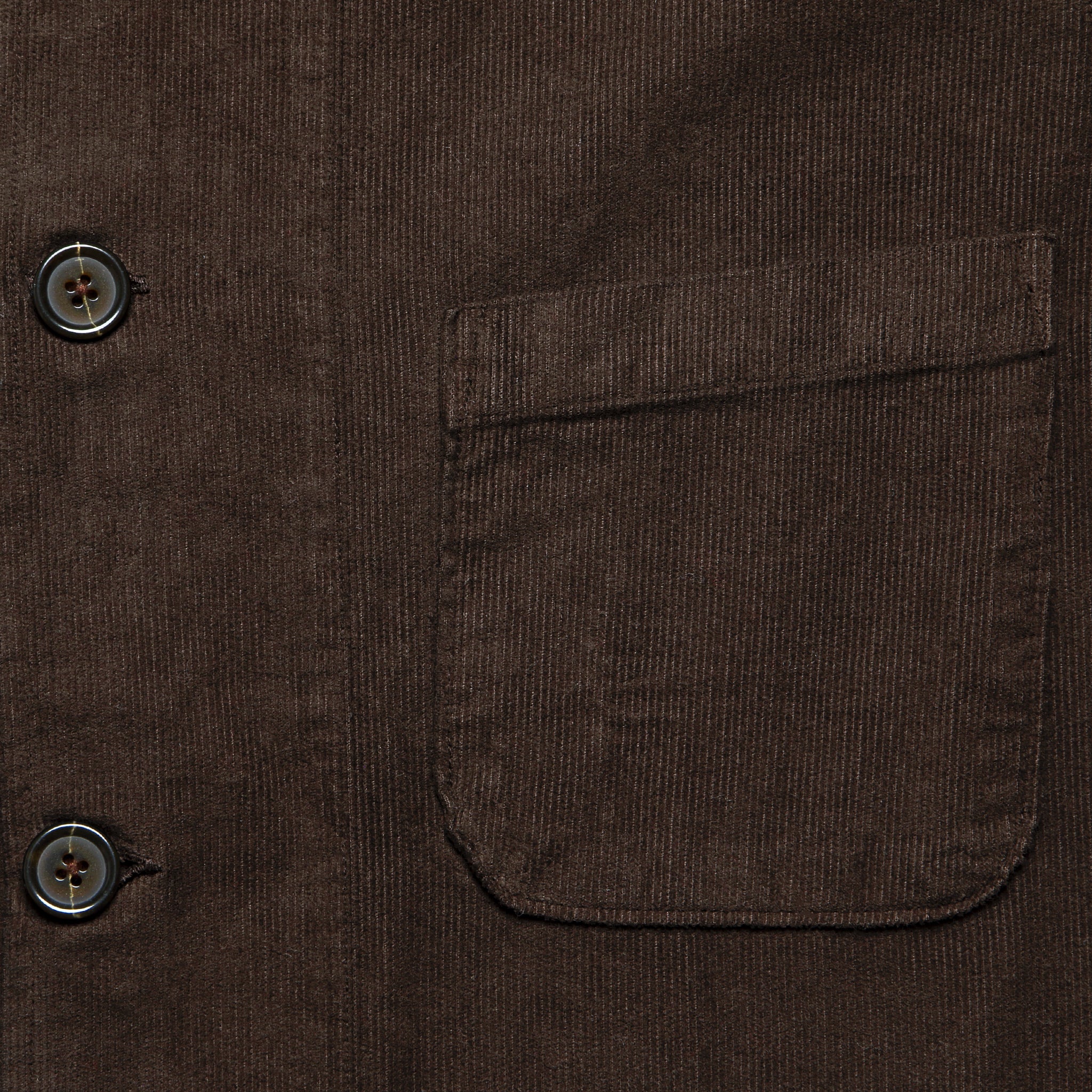 
                          Bakers Fine Cord Overshirt - Brown - Universal Works - STAG Provisions - Tops - L/S Woven - Overshirt
                        