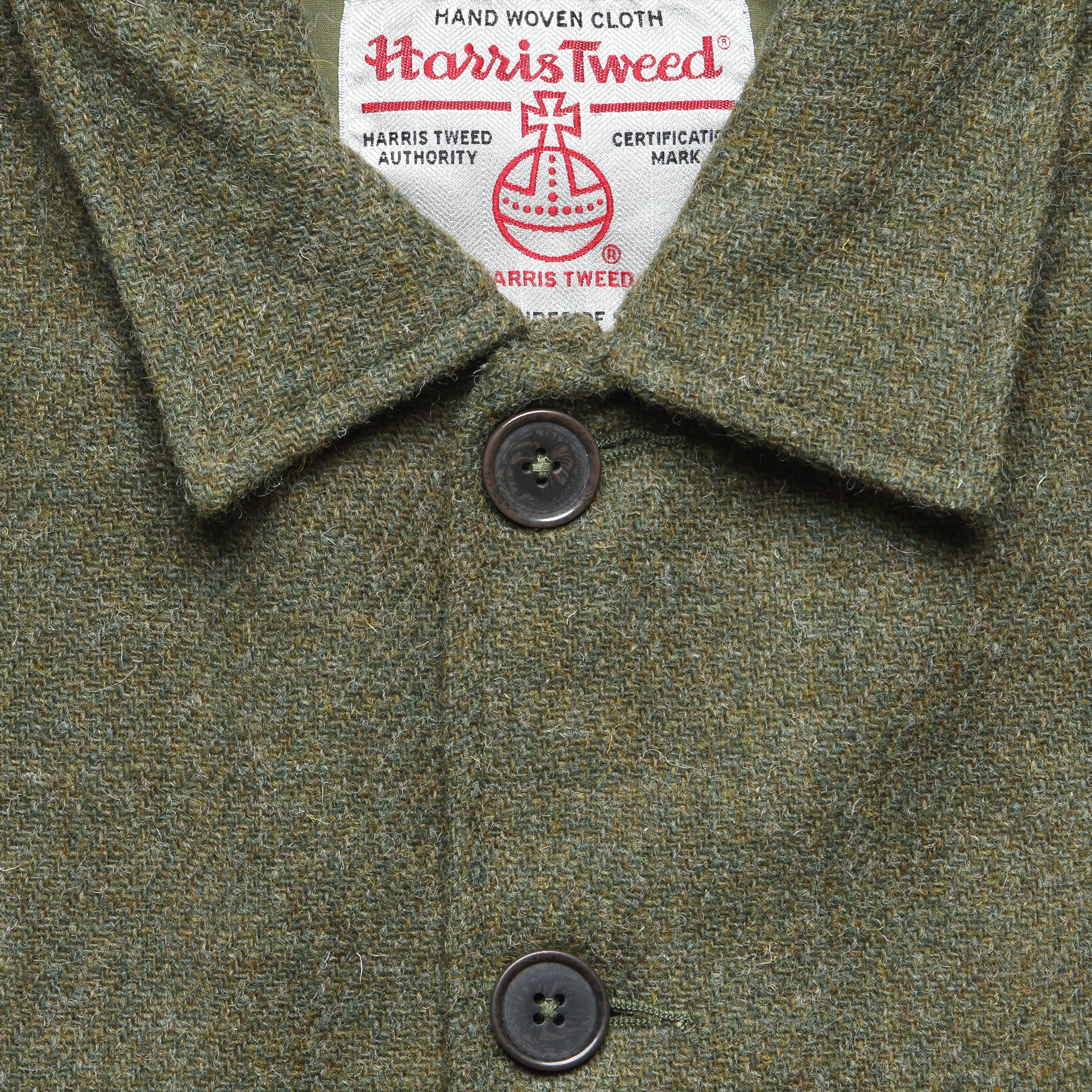 
                          Harris Tweed Bakers Chore Jacket - Green Plaid
                        