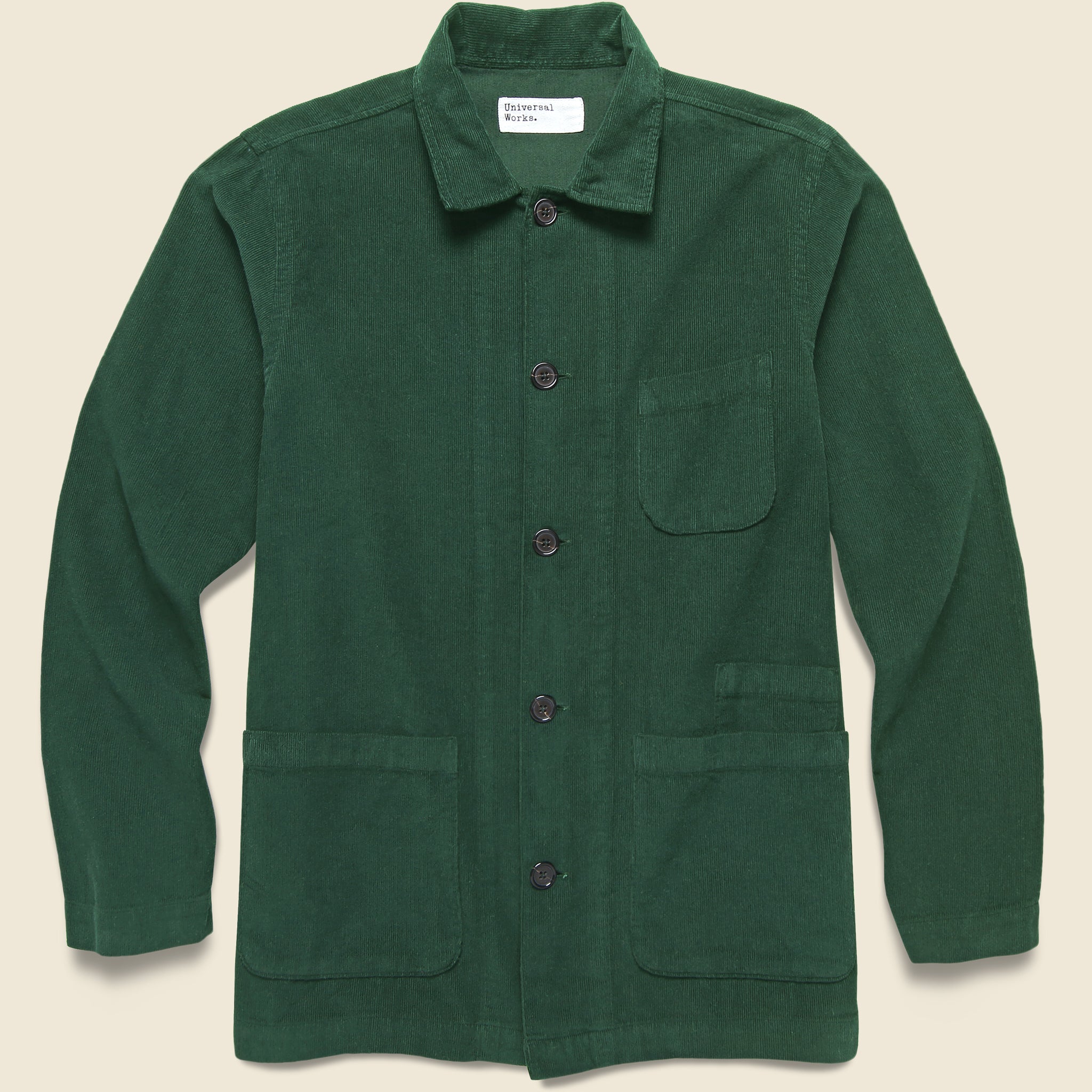 Fine Cord Bakers Overshirt - Green