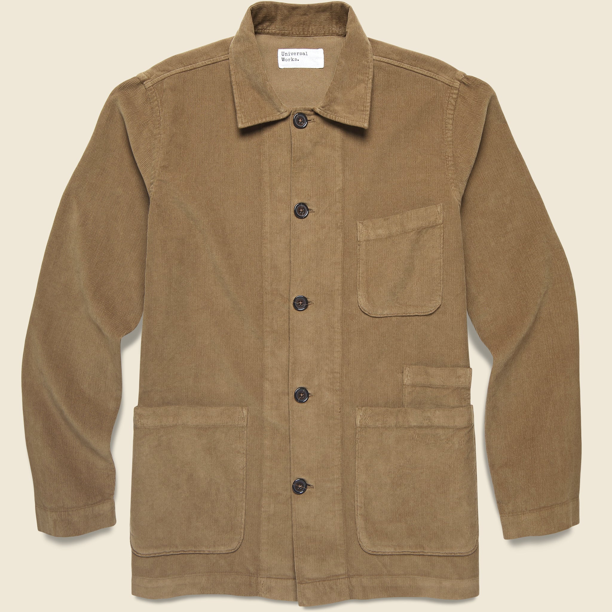 Fine Cord Bakers Overshirt - Khaki
