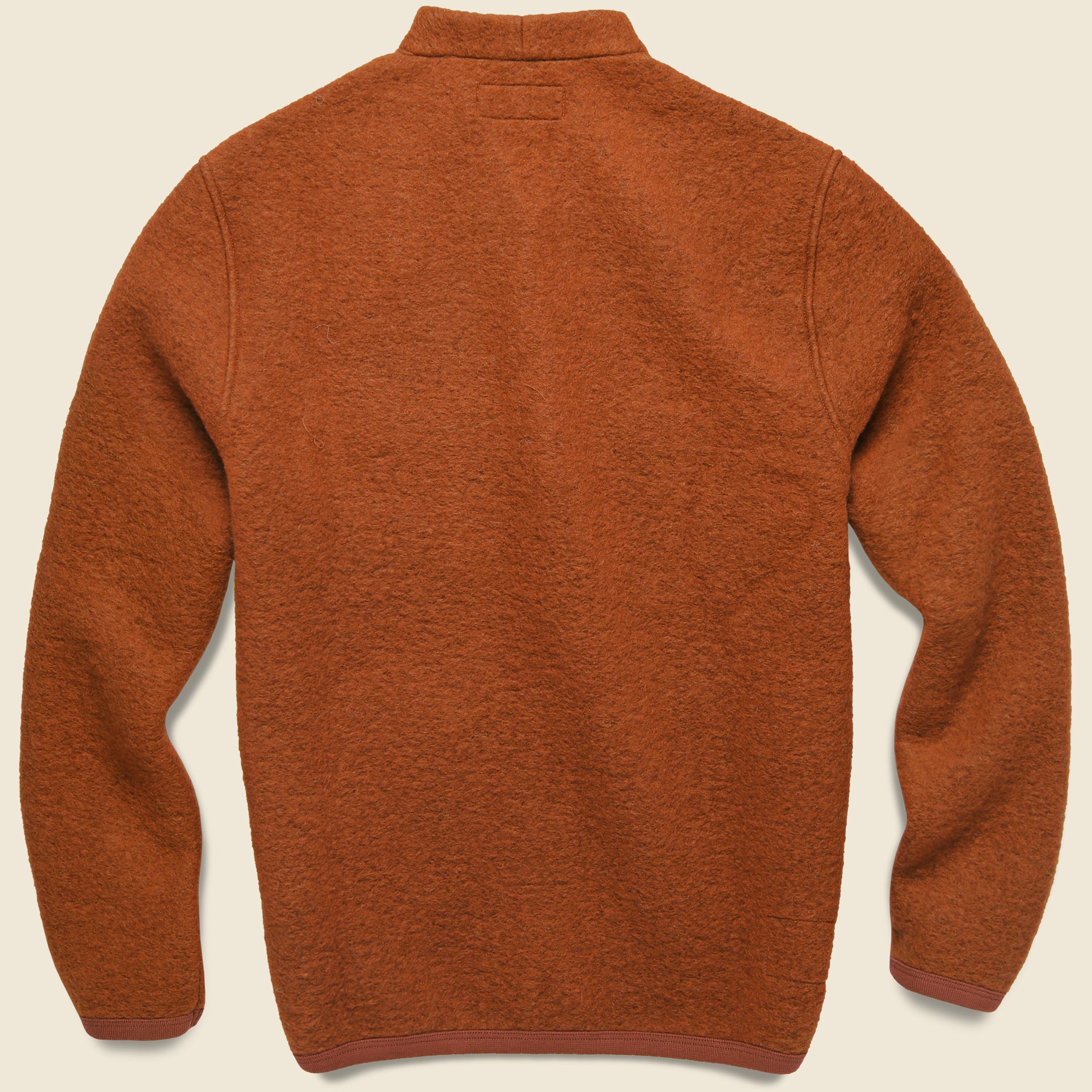 
                          Wool Fleece Cardigan - Rust
                        