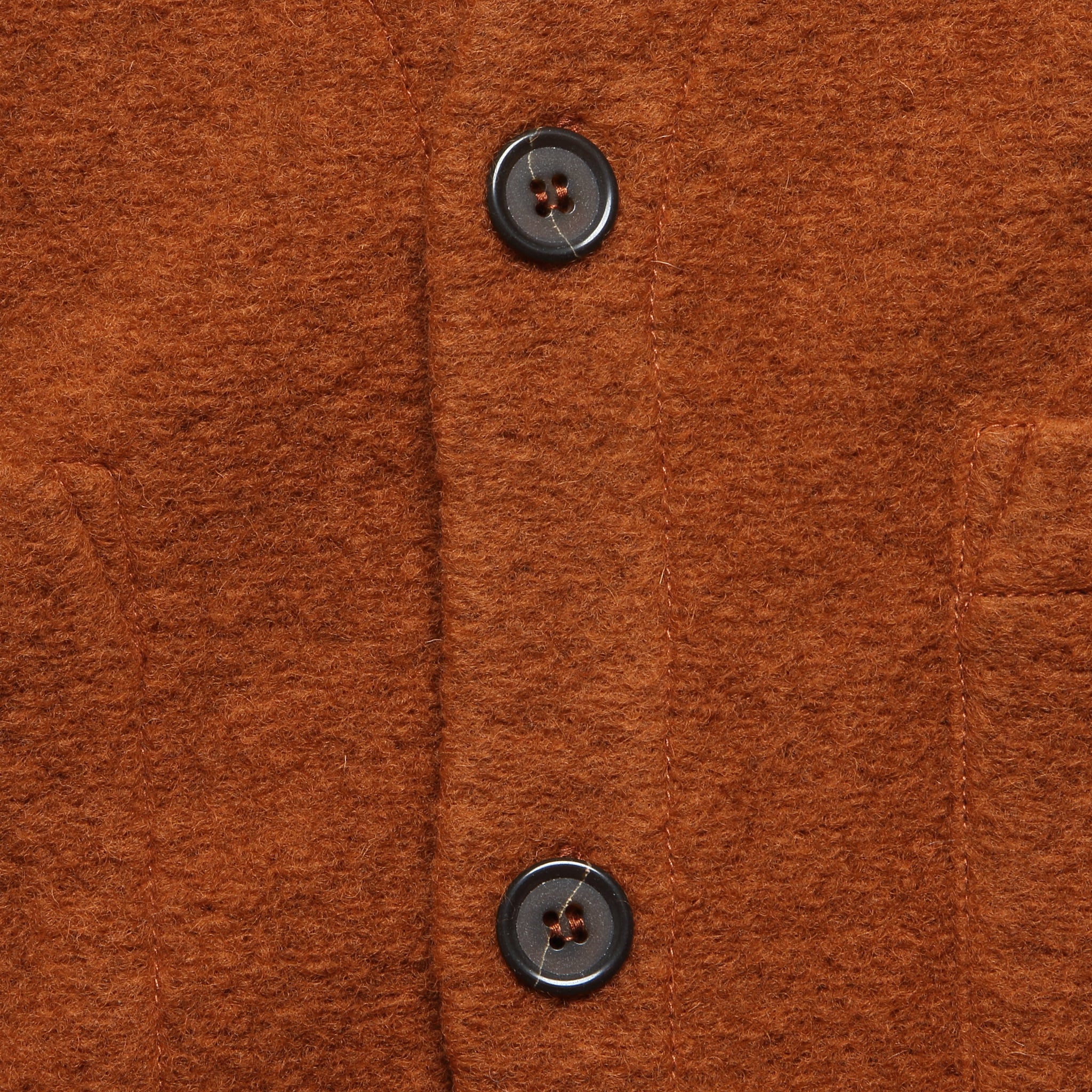 
                          Wool Fleece Cardigan - Rust
                        
