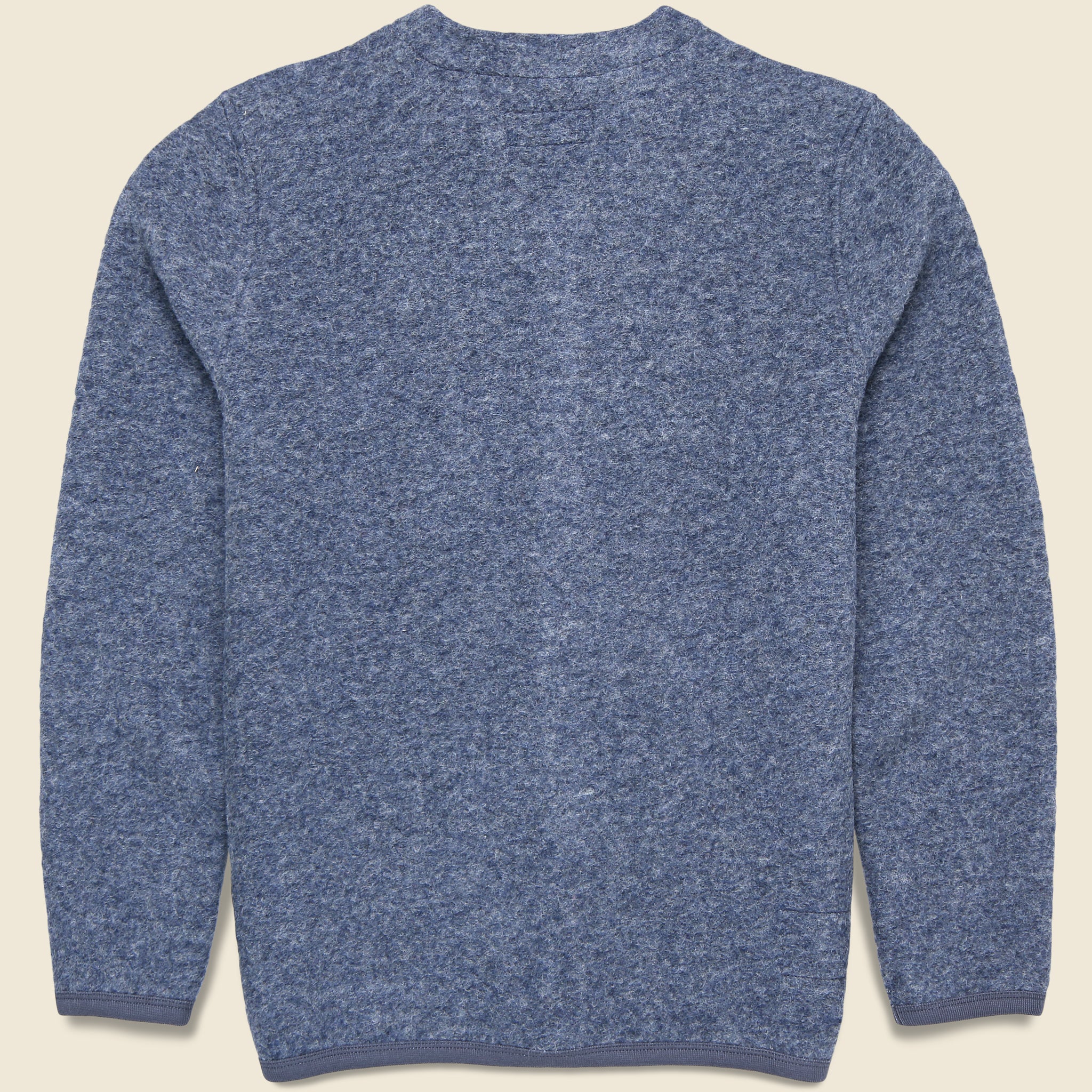 
                          Wool Fleece Cardigan - Slate Blue
                        