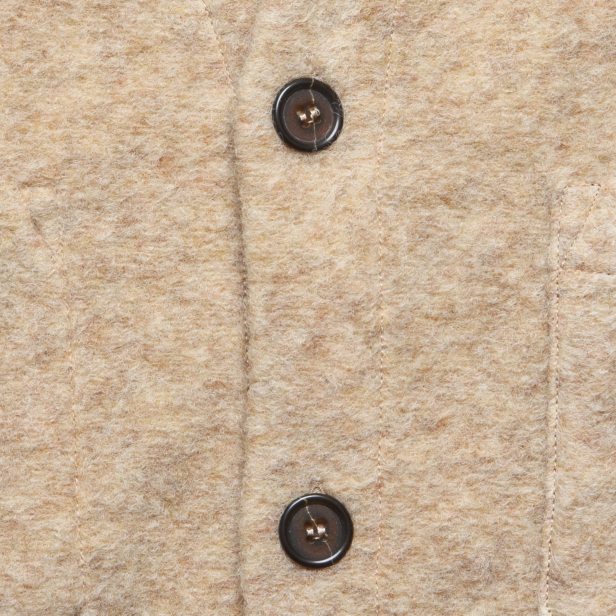 
                          Wool Fleece Cardigan - Fawn
                        