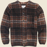 Pinto Wool Fleece Cardigan - Brown - Universal Works - STAG Provisions - Tops - Sweater