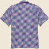 Tile Road Shirt - Navy/Pink/White - Universal Works - STAG Provisions - Tops - S/S Woven - Other Pattern