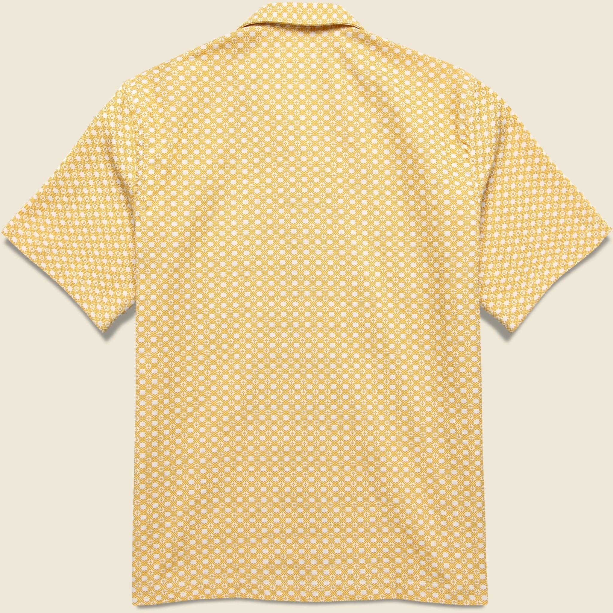 
                          Tile Road Shirt - Yellow/White - Universal Works - STAG Provisions - Tops - S/S Woven - Other Pattern
                        