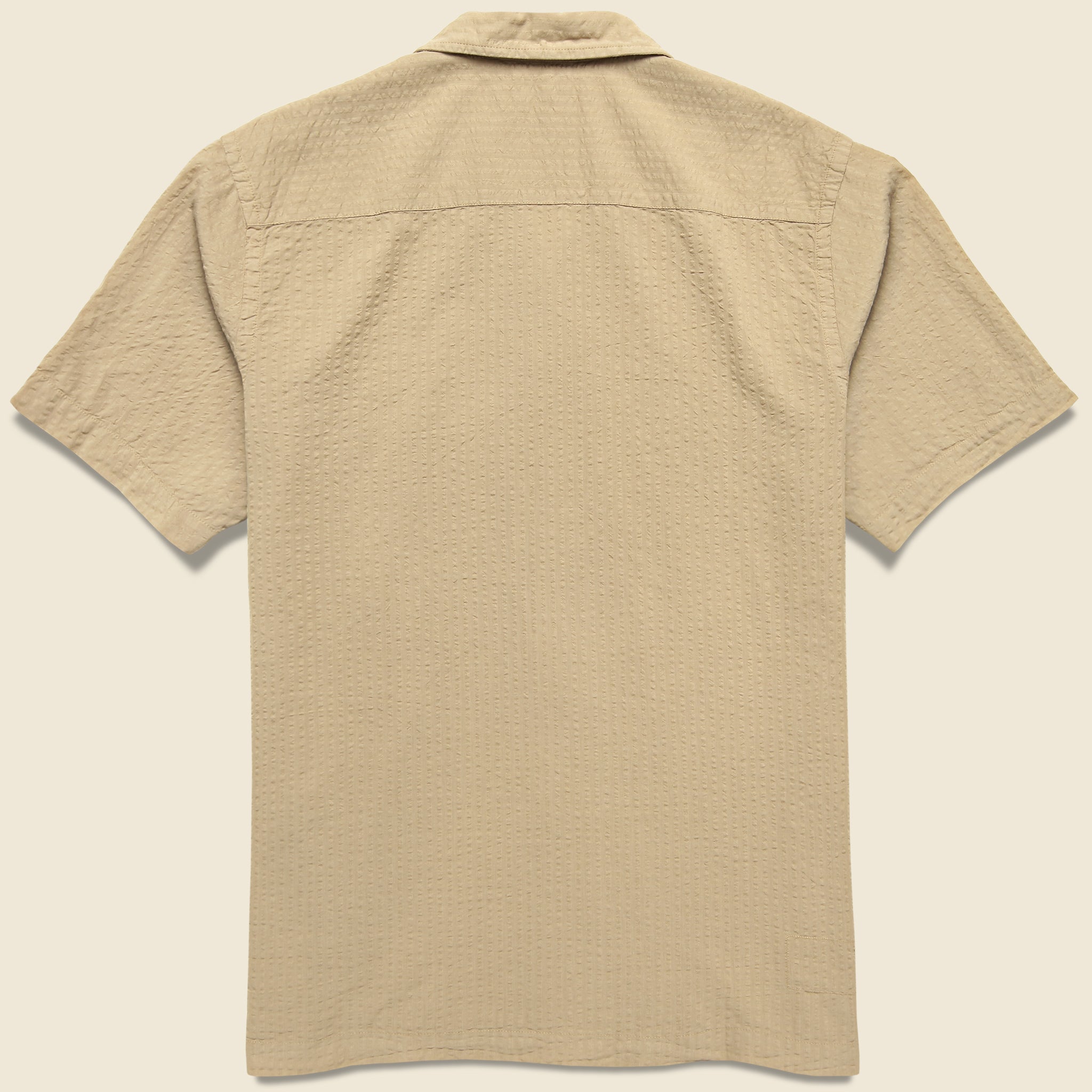 
                          Onda Seersucker Camp Shirt - Summer Oak - Universal Works - STAG Provisions - Tops - S/S Woven - Seersucker
                        