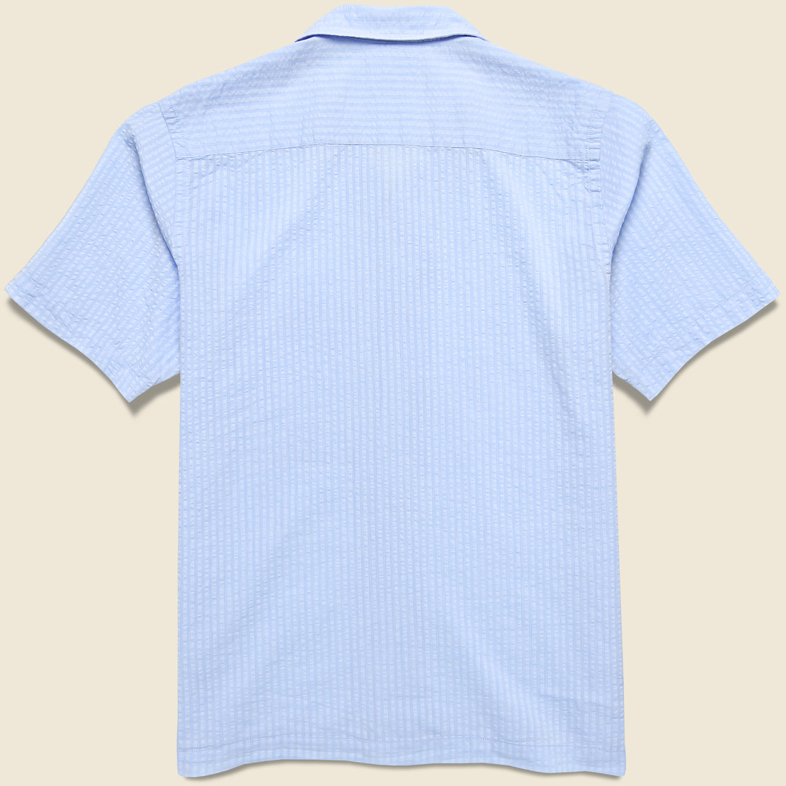 Onda Seersucker Camp Shirt - Pale Blue - Universal Works - STAG Provisions - Tops - S/S Woven - Seersucker