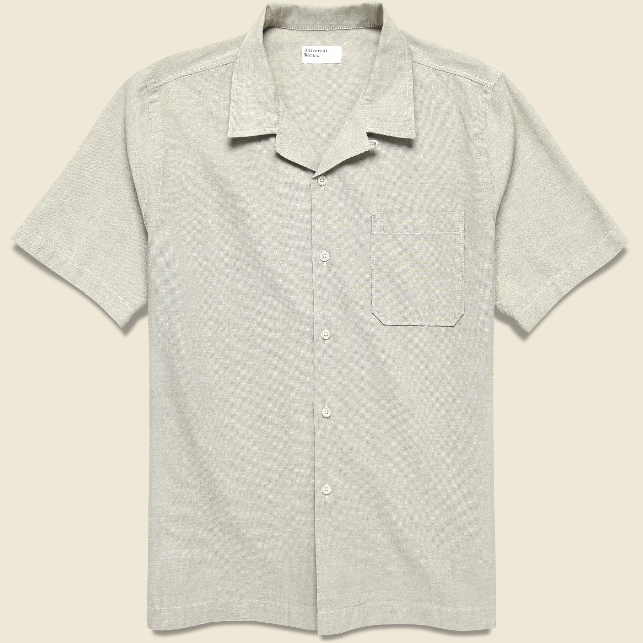 Oxford Road Shirt - Olive - Universal Works - STAG Provisions - Tops - S/S Woven - Solid