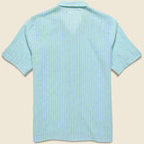 Fluo Road Shirt - Sky - Universal Works - STAG Provisions - Tops - S/S Woven - Stripe