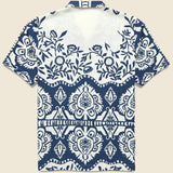 Island Print Road Shirt - Navy - Universal Works - STAG Provisions - Tops - S/S Woven - Floral