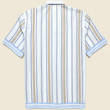 Dean Stripe Road Shirt - Blue/Sand - Universal Works - STAG Provisions - Tops - S/S Woven - Stripe