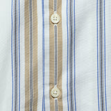 Dean Stripe Road Shirt - Blue/Sand - Universal Works - STAG Provisions - Tops - S/S Woven - Stripe