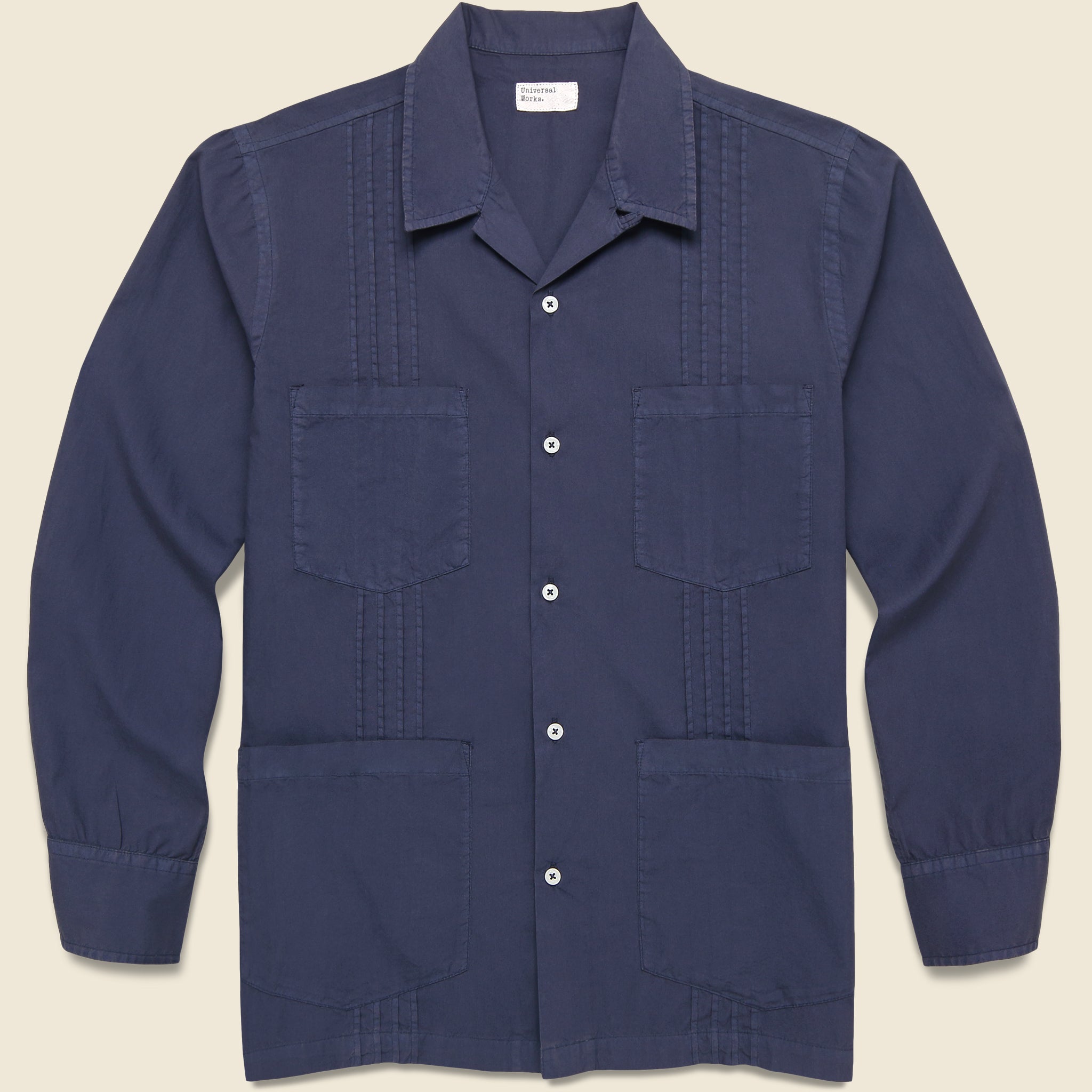 Poplin Dwight Overshirt - Navy - Universal Works - STAG Provisions - Tops - L/S Woven - Overshirt