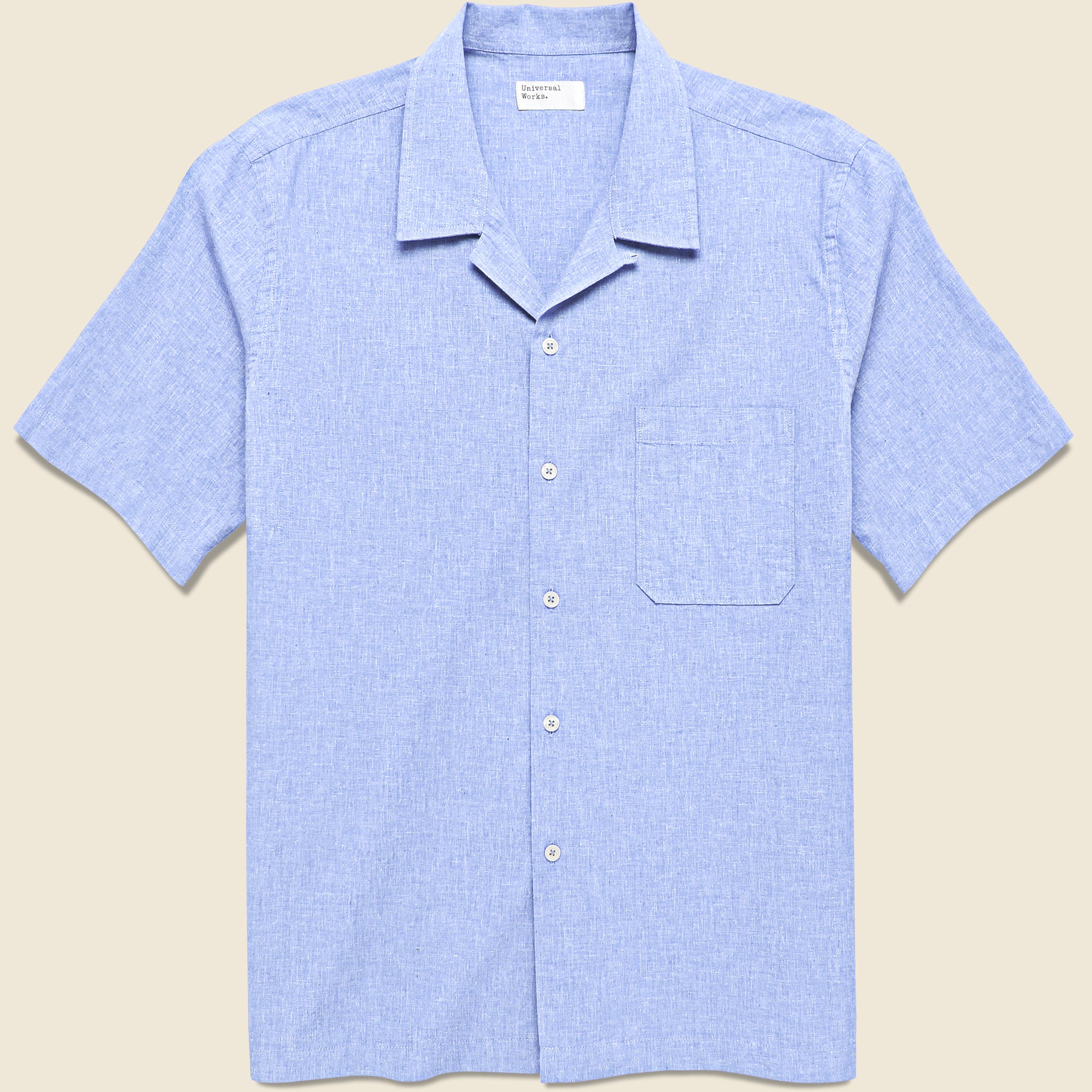 Sido Linen Road Shirt - Sky Blue