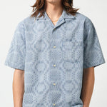 Diamond Jacquard Camp Shirt - Multi - Corridor - STAG Provisions - Tops - S/S Woven - Other Pattern