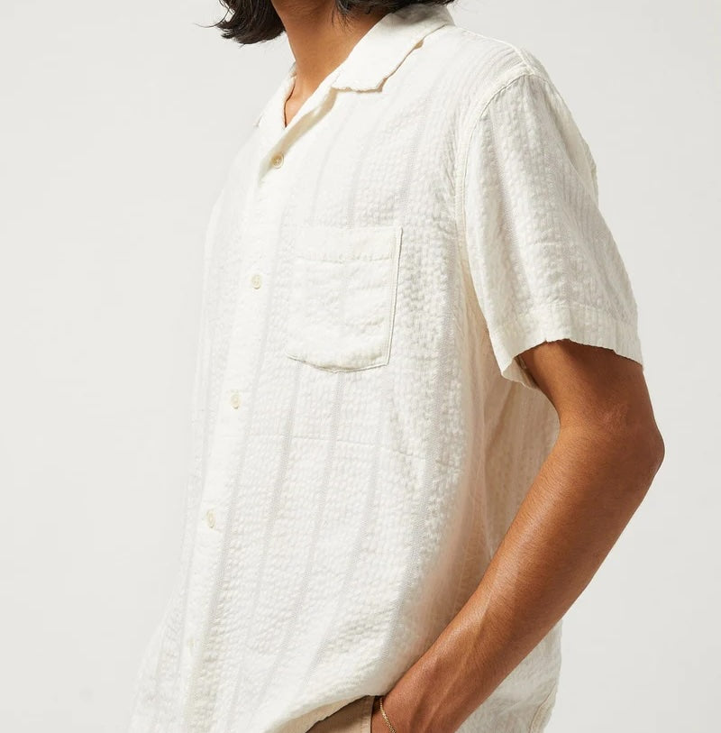 
                          Striped Seersucker Shirt - White
                        
