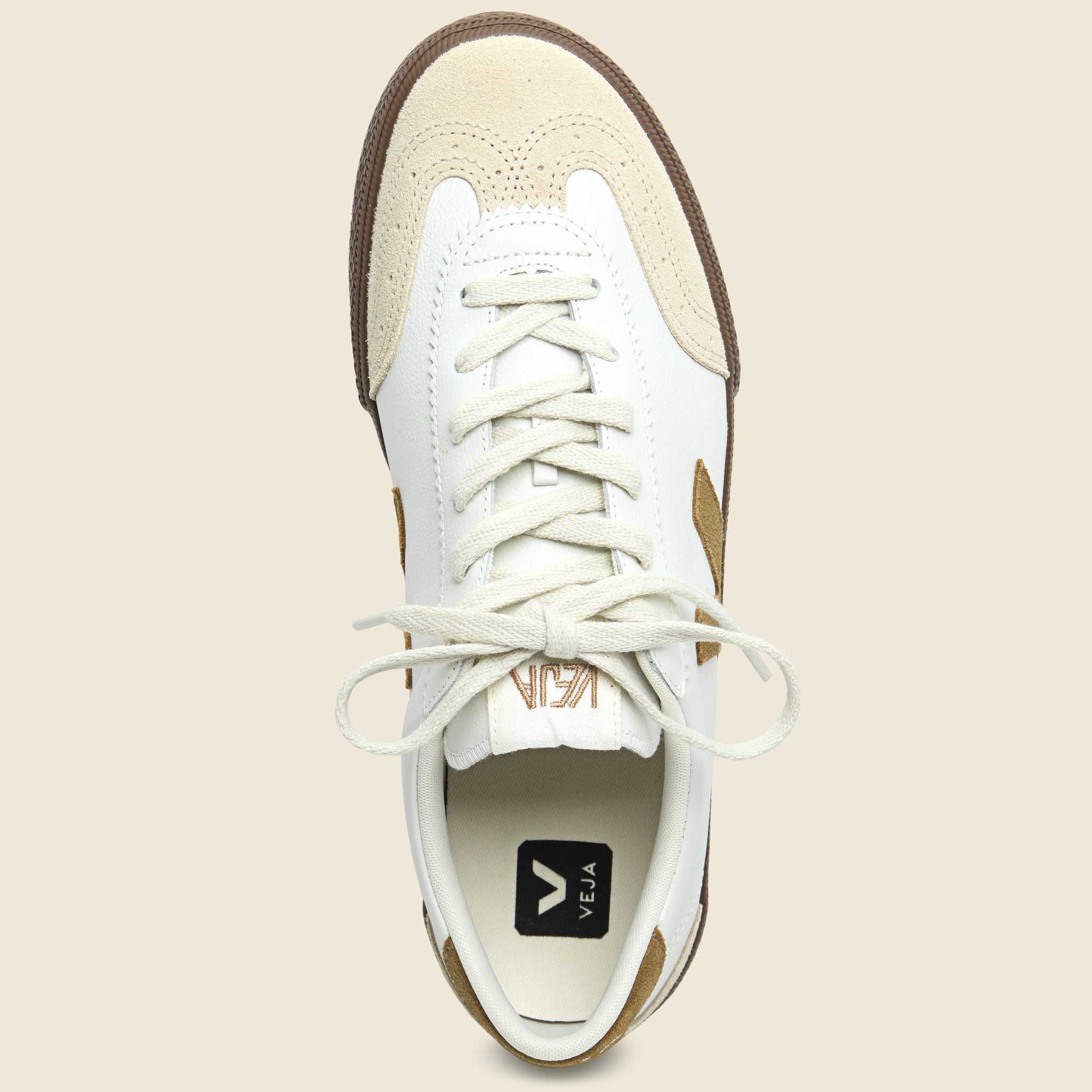 
                          Volley O.T. Leather Sneaker - White Tent Bark
                        