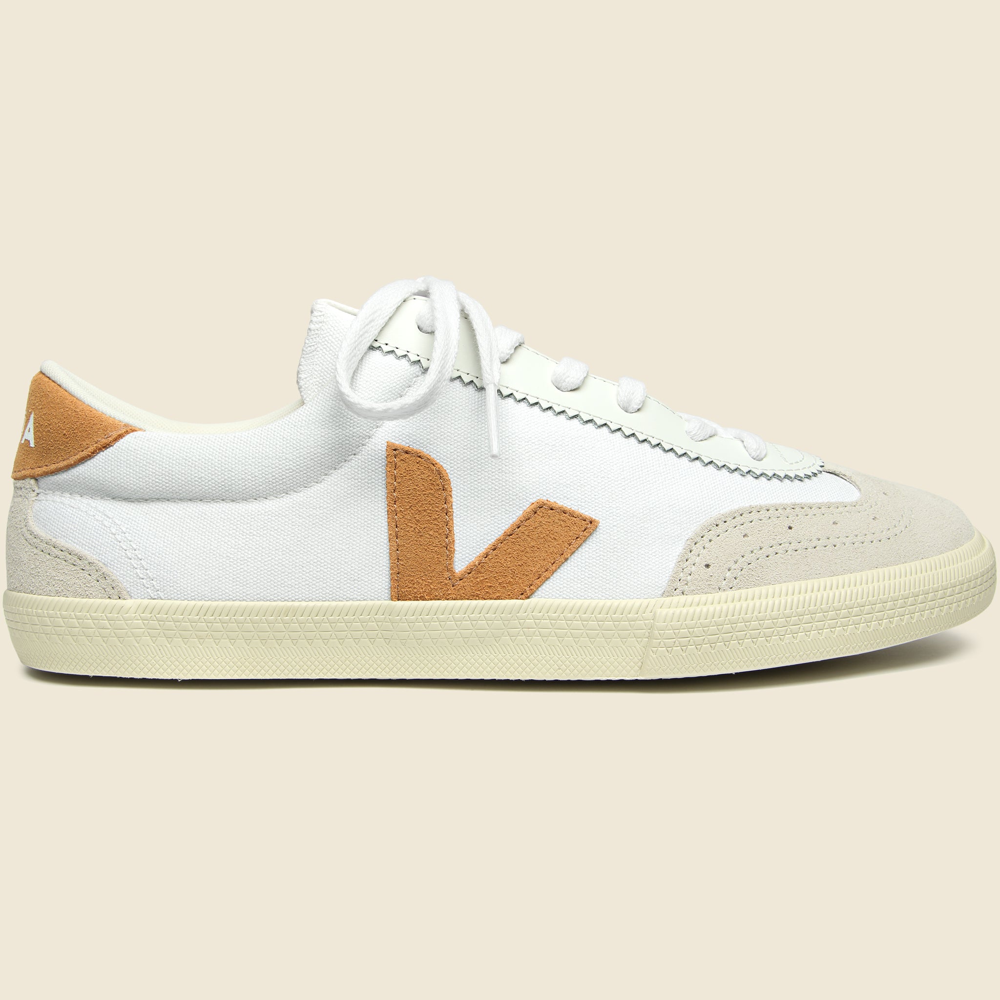 Volley Canvas Sneaker - White Umber - Veja - STAG Provisions - Shoes - Athletic