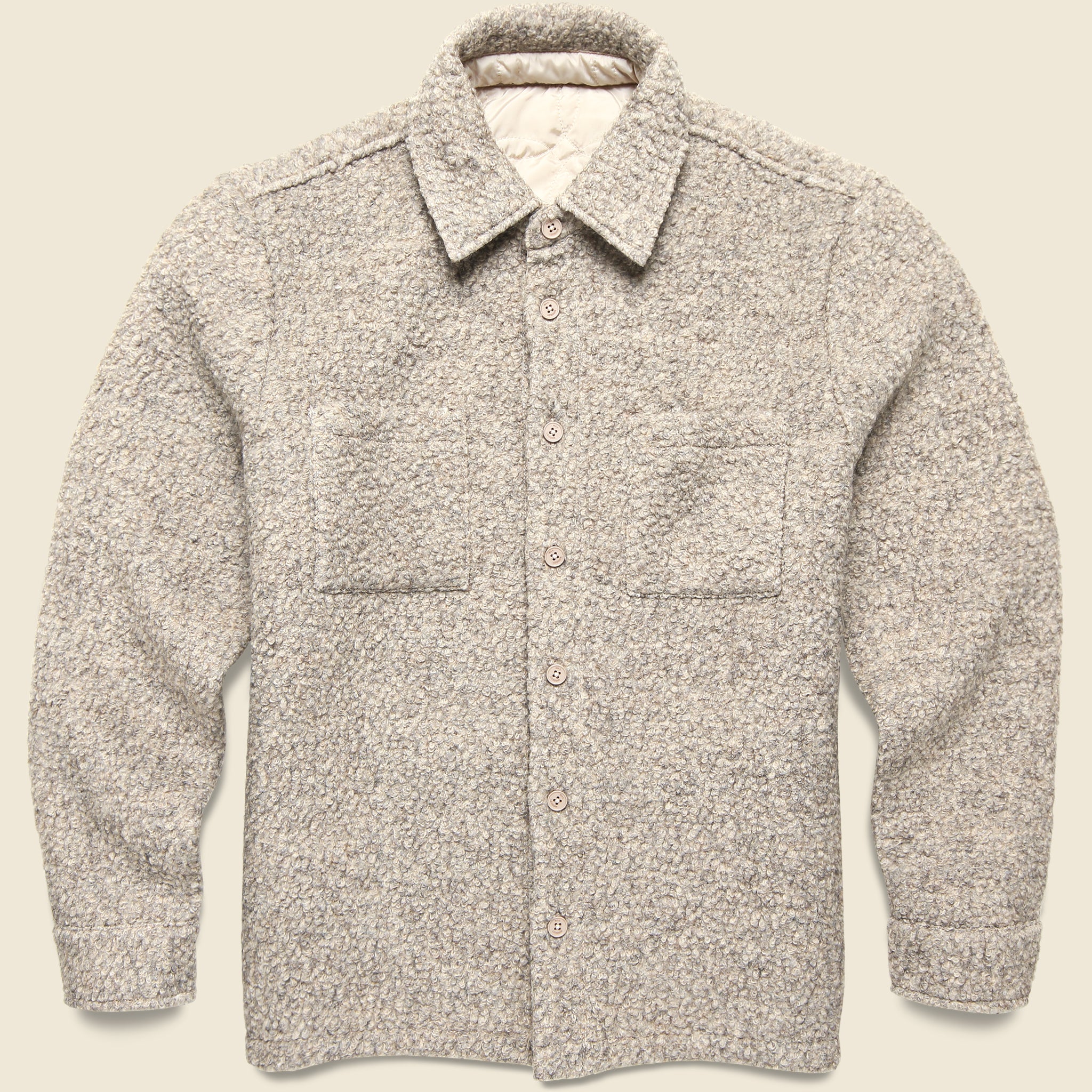 Mount Overshirt - Bobble Wool/Natural